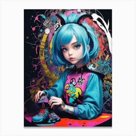 Dreamshaper V7 High Quality Details Alice From Alice In Wonder 1 1 Canvas Print