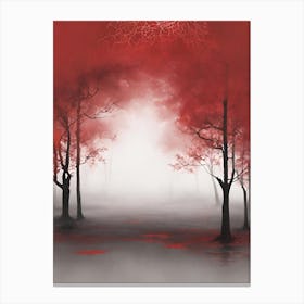 Red Forest Canvas Print