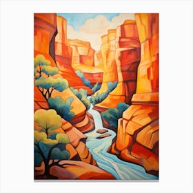 Canyon Abstract Minimalist 12 Canvas Print