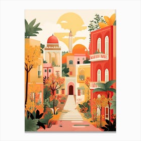 Cairo In Autumn Fall Travel Art 2 Canvas Print