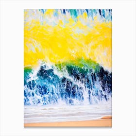 Bondi Beach, Sydney, Australia Bright Abstract Canvas Print