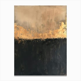 'Black And Gold' 3 Canvas Print