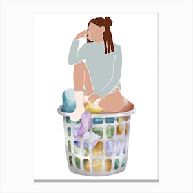 Art print, wallart, laundry basket..211 Canvas Print