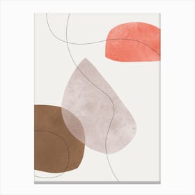 Boho lines and shapes 7 Canvas Print