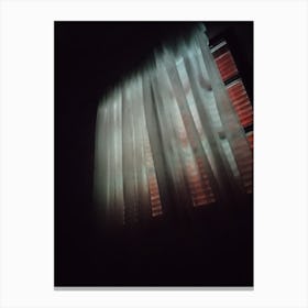 Dark Room With Curtains Canvas Print