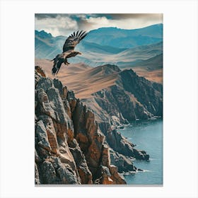 Eagle In Flight Canvas Print