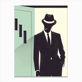 Man In Suit Canvas Print