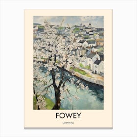 Fowey (Cornwall) Painting 2 Travel Poster Canvas Print