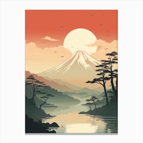 Mount Fuji Japan 1 Hiking Trail Landscape Canvas Print
