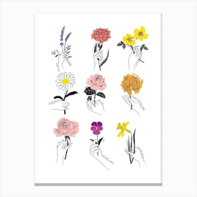 Say It With Flowers Canvas Print