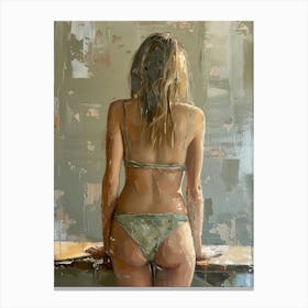 Woman In A Bikini Canvas Print