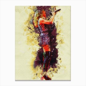 Smudge Of Kylie Minogue Canvas Print