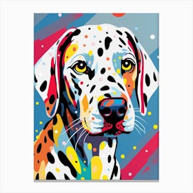 Pop Art Dotty Dog 4 Canvas Print