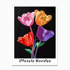Bright Inflatable Flowers Poster Flax Flower 1 Canvas Print