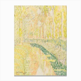 Navigates Between Trees, Jan Toorop Canvas Print
