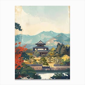 Horyu Ji Japan Mid Century Modernjpg Canvas Print