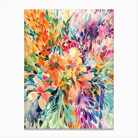 Abstract Floral Painting 6 Canvas Print