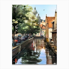 Bruges Canal Canvas Print