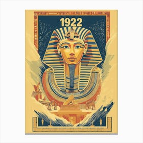 Aihrgdesign A Vintage Poster Celebrating The Discovery Of Tut 81b9eba6 Ac93 41e2 8632 6350c4b867da 1 Canvas Print