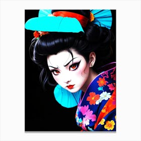 Japan Geisha Visual 34 Canvas Print