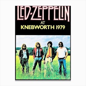 Led Zeppelin 1979 Knebworth Festival Concert Programme (Uk) Canvas Print