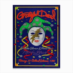 Grateful Dead Concert Poster 1993 Bpg 72 Canvas Print