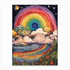 Rainbow In The Sky 5 Canvas Print