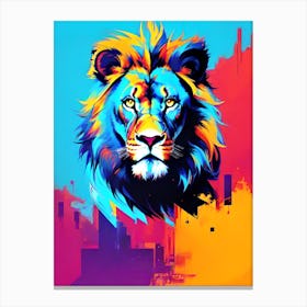 Lion Painting 7 Canvas Print