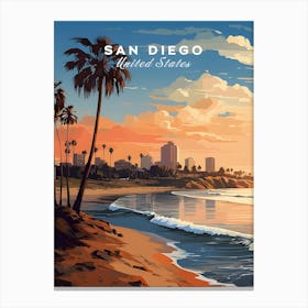San DiegoTravel Poster Canvas Print