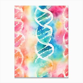 Watercolour Dna 7 Canvas Print