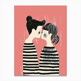 Kissing Couple 8 Canvas Print