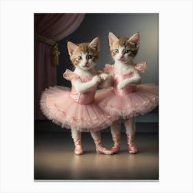 Ballerina Kittens Canvas Print
