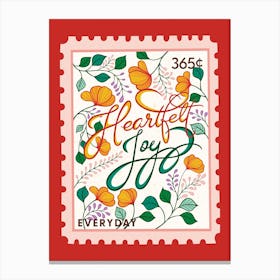 365 Days Collection - Heartfelt Joy Canvas Print