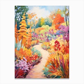 Autumn Gardens Painting Lewis Ginter Botanical Garden Usa 1 Canvas Print