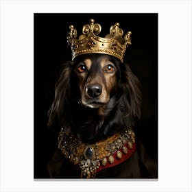 The King Of Dachshunds (Old Master) Canvas Print