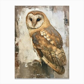 Oriental Bay Owl Painting 1 Canvas Print