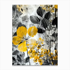 Yellow Flowers nature 2 Canvas Print