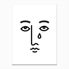 Sad Face Canvas Print