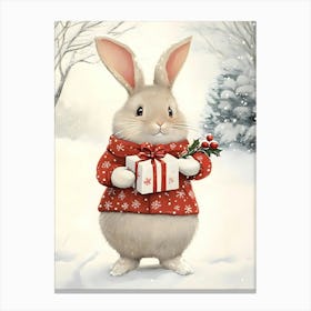 Christmas Bunny 6 Canvas Print