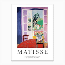 Henri Matisse  Style Open Window Collection Canvas Print