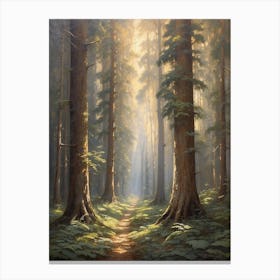 Path In The Woods 4 Canvas Print