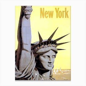 New York, Liberty Lady Canvas Print