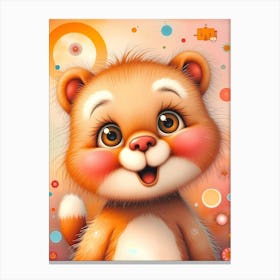 Tango the Joyful Cuddly Cozykin Teddy Canvas Print