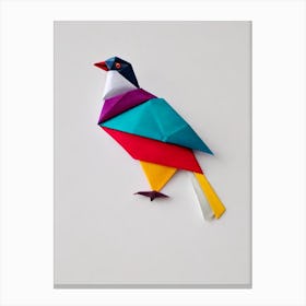 Pigeon 3 Origami Bird Canvas Print