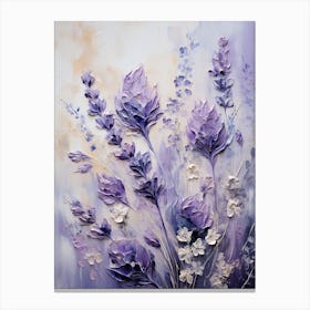 Lavender Flowers Painting 1 Canvas Print