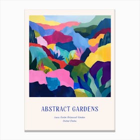 Colourful Gardens Lewis Ginter Botanical Garden Usa 4 Blue Poster Canvas Print
