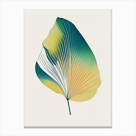 Ginkgo Leaf Abstract 4 Canvas Print
