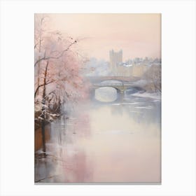 Dreamy Winter Painting Richmond England 1 Canvas Print