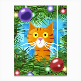 The Ginger and the Christmas Tree Canvas Print