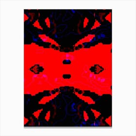 Abstract Red And Blue 7 Canvas Print